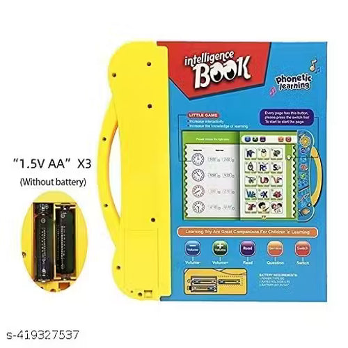 E-Book for Kids - Interactive Learning with Clear Voice & Touch Sensor for Kids (Batteries not included)